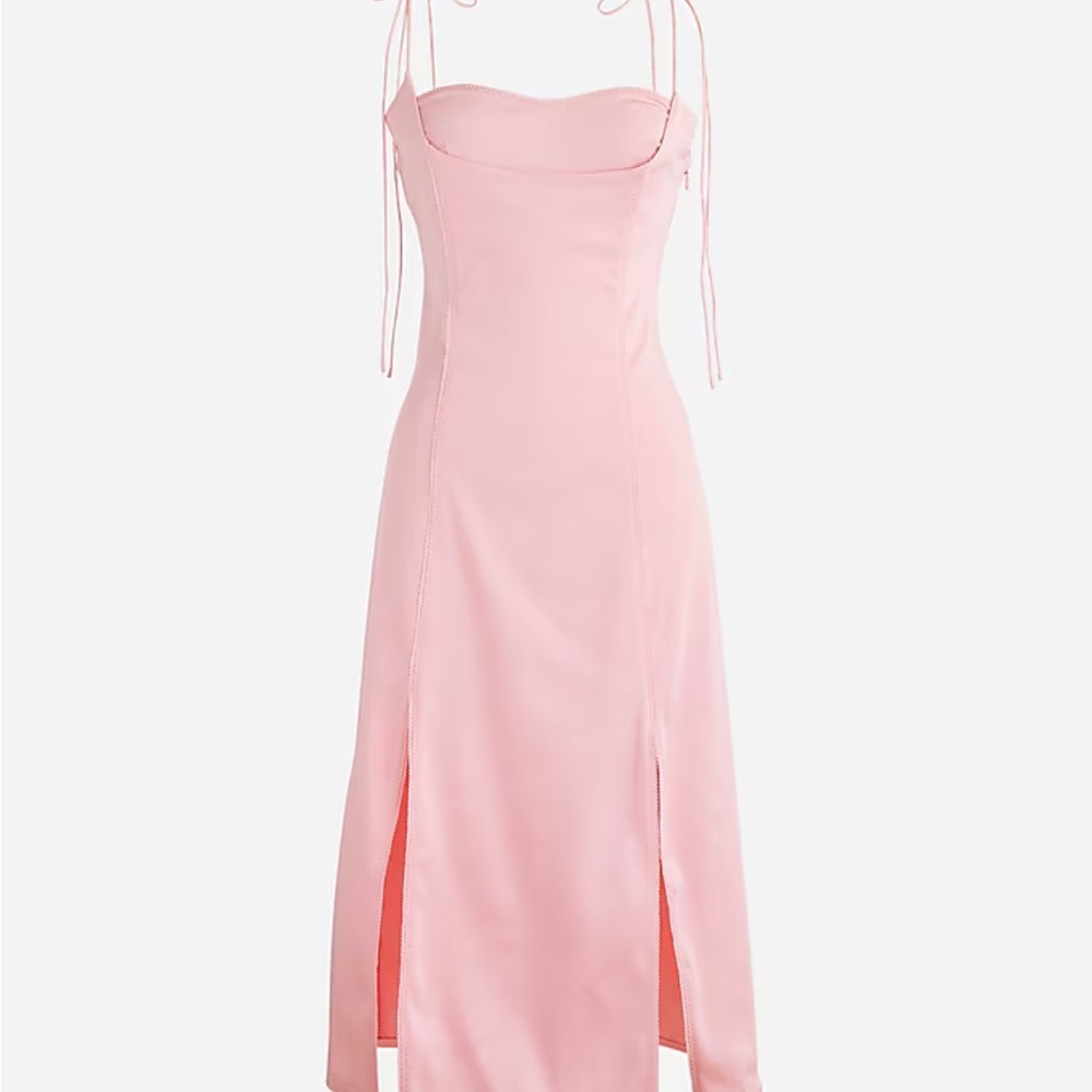 J. Crew Anna October Pink Spaghetti Strap Dress NWT